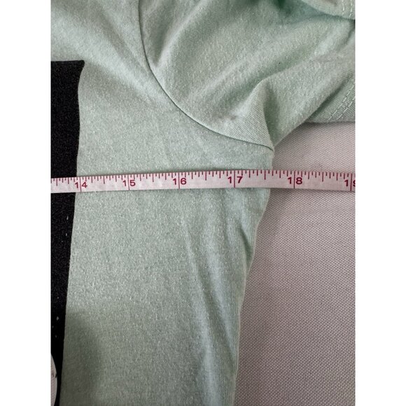 Disney Mint Green Alice in Wonderland L Graphic Tee Tea Party? Y2K 90s Long Fit - Picture 5 of 6